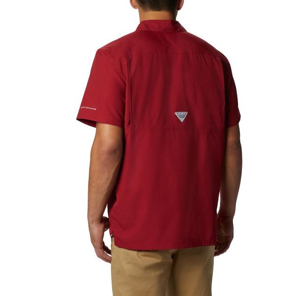 Columbia PFG Slack Tide Shirts Red For Men's NZ56073 New Zealand